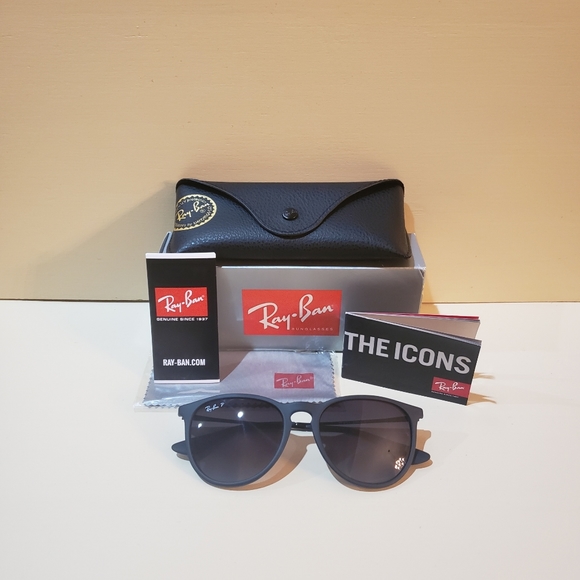 NWT  Ray-Ban black Erika sunglasses Authentic - Picture 6 of 6